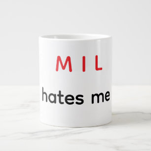 Caneca De Café Grande O MIL me odeia