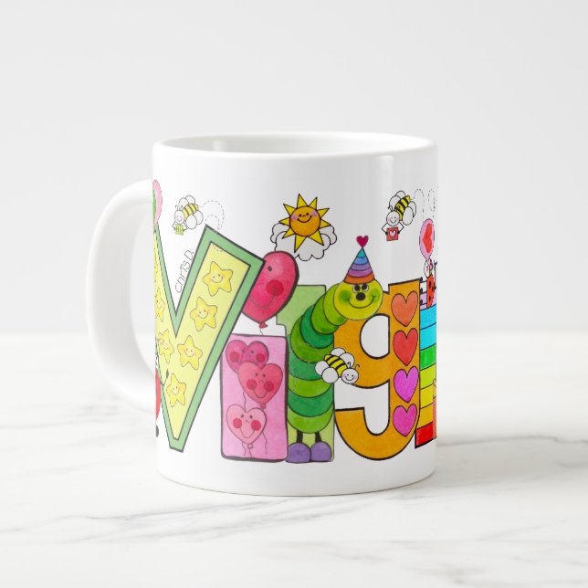 Caneca De Café Grande O Mug da Virgínia (Frente Esquerda)