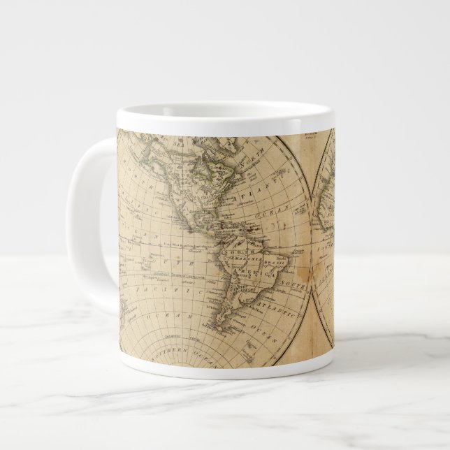 Caneca De Café Grande O Mundo 3 (Frente Esquerda)