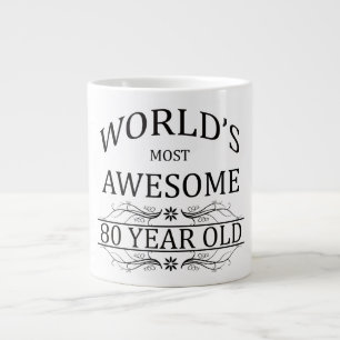 Caneca De Café Grande O mundo de 80 anos mais incrível
