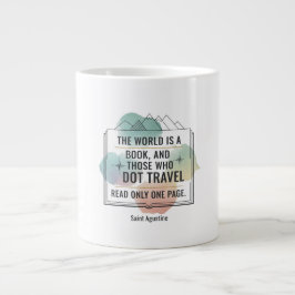 Caneca De Café Grande O Mundo É Um Livro