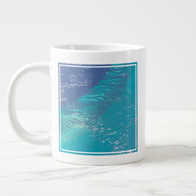 Caneca De Café Grande O Oceano Atlântico Ao Largo Da Costa Das Baamas (Esquerda)
