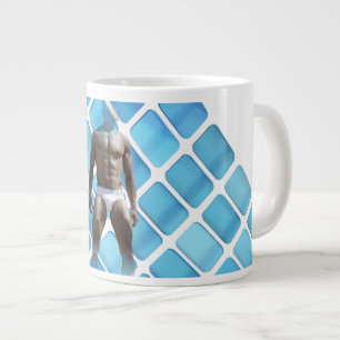 Caneca De Café Grande O orgulho gay artístico de SlipperyJoe dá aos LG