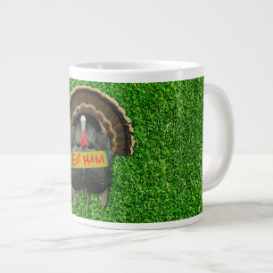 Caneca De Café Grande O orgulhoso peru do SlipperyJoe come presunto pend