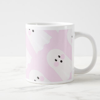 Caneca De Café Grande O padrão de fantasma mais fofo