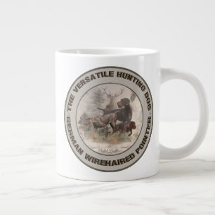 Caneca De Café Grande O Papel Magnético do Carro Cachorro Caçador Vers