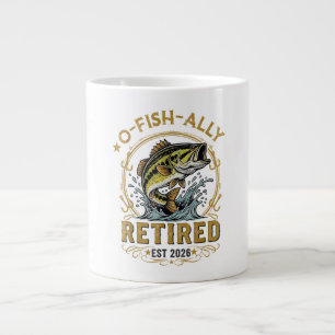 Caneca De Café Grande O Peixe Ally Aposentado Desde 2026 Aposentadoria d