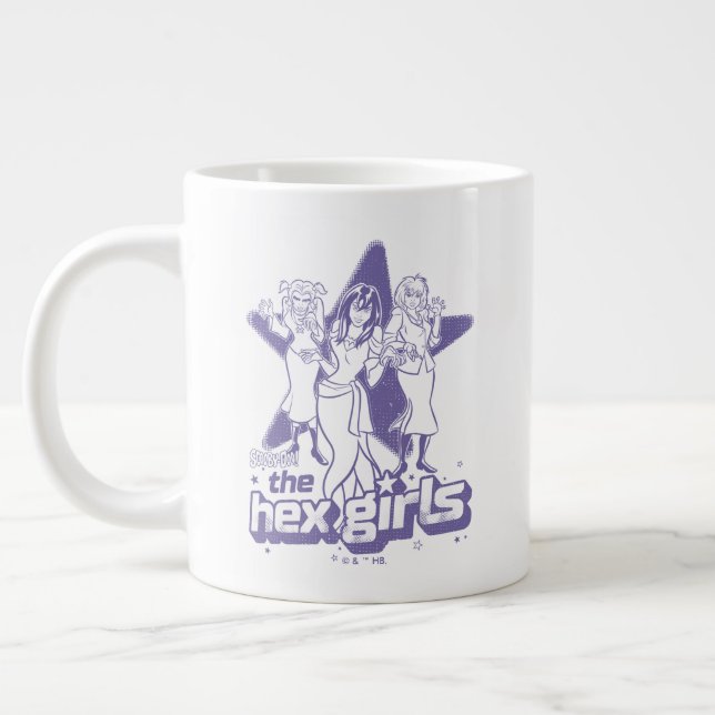 Caneca De Café Grande O Poder das Raparigas Hex (Esquerda)