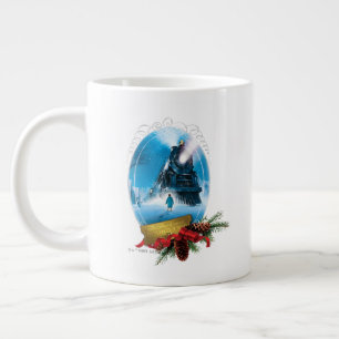 Caneca De Café Grande O Polar Express   Chegada ao comboio de férias