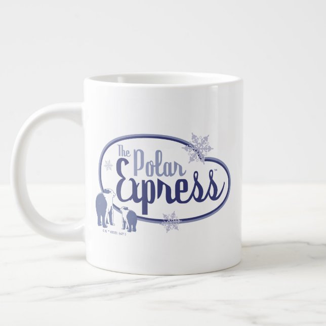 Caneca De Café Grande O Polar Express | Ursos Polares — Gráfico Retroati (Esquerda)