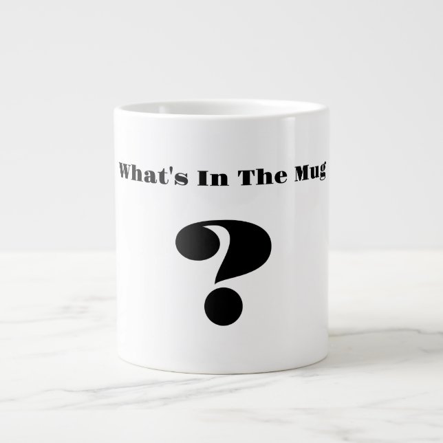 Caneca De Café Grande O que há na caneca? (Frente)