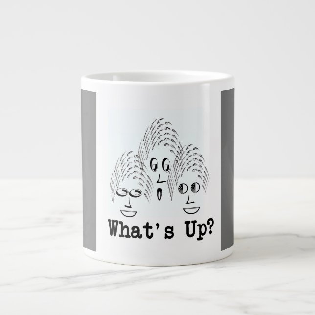 Caneca De Café Grande O que se passa? (Frente)