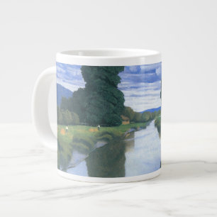 Caneca De Café Grande O Rio em Berville de Felix Vallotton, Arte Fino