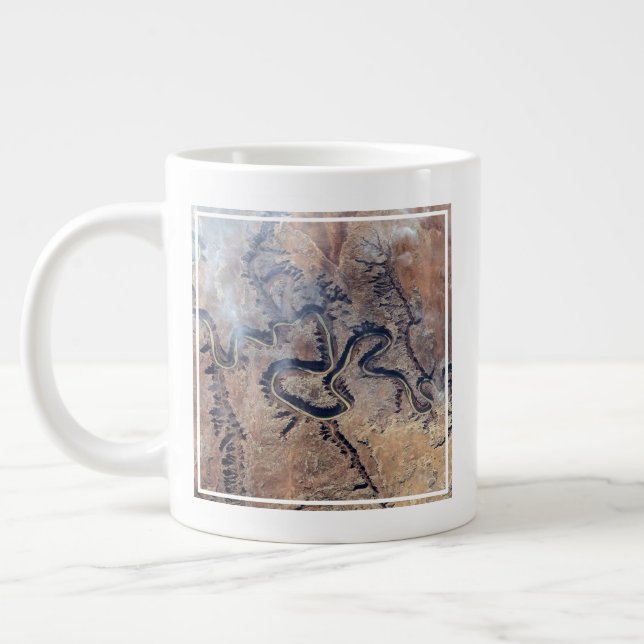 Caneca De Café Grande O Rio Verde E Seus Canyons Tributários Em Utah (Esquerda)