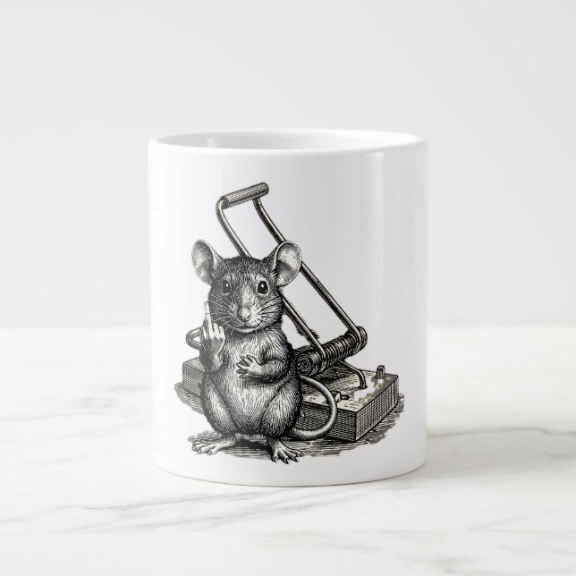 CANECA DE CAFÉ GRANDE O ROEDOR REBELDE (Frente)