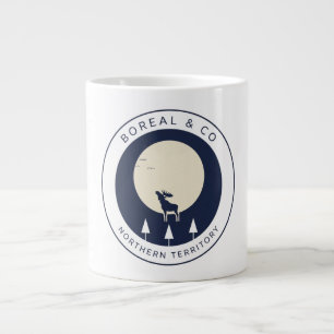 Caneca De Café Grande O Selo da Montanha da Rena do Norte Selvagem BOR