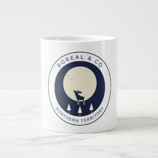 Caneca De Café Grande O Selo da Montanha da Rena do Norte Selvagem | BOR