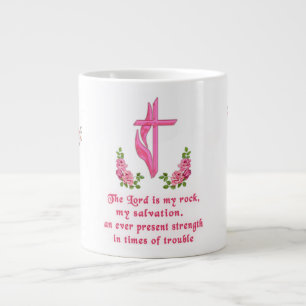 Caneca De Café Grande O Senhor é minha rocha