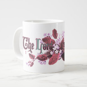 Caneca De Café Grande "O Senhor é Risen" Arte Páscoa Vintage