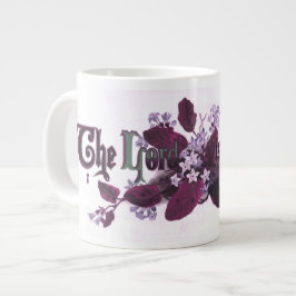 Caneca De Café Grande "O Senhor Ressuscitou" Berinjela de Arte de Páscoa