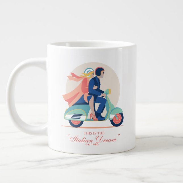 Caneca De Café Grande O Sonho Italiano - O Lotus Branco (Esquerda)