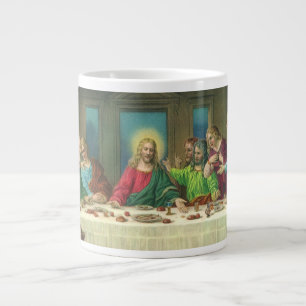 Caneca De Café Grande O último jantar originalmente de Leonardo da Vinci