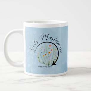 Caneca De Café Grande Obra-prima de Deus Efésios 2:10 Versículo da Bíbli