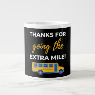 Caneca De Café Grande Obrigados Para Ir Para A Milha Extra