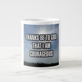 Caneca De Café Grande Obrigados São Para Deus Que Eu Sou Corajoso