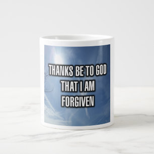 Caneca De Café Grande Obrigados São Para Deus Que Eu Sou Perdoado Mug