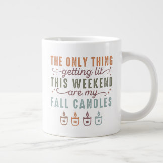 Caneca De Café Grande Obtendo Minhas Velas de Queda