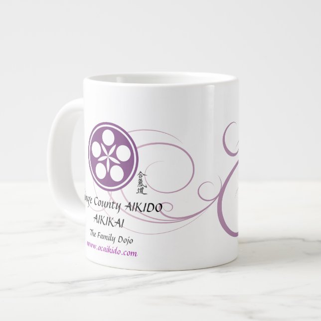Caneca De Café Grande OC AIKIDO Mug (Frente Esquerda)