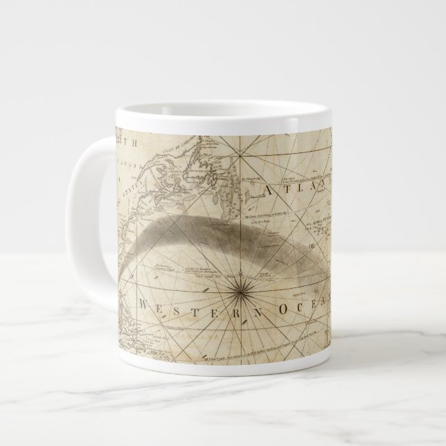 Caneca De Café Grande Oceano Atlântico (Frente Esquerda)
