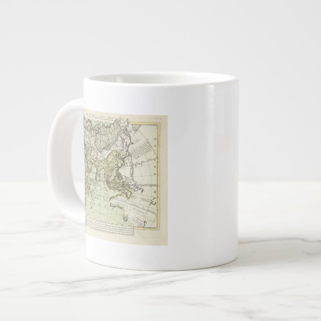 Caneca De Café Grande Oceano Índico (Frente Esquerda)