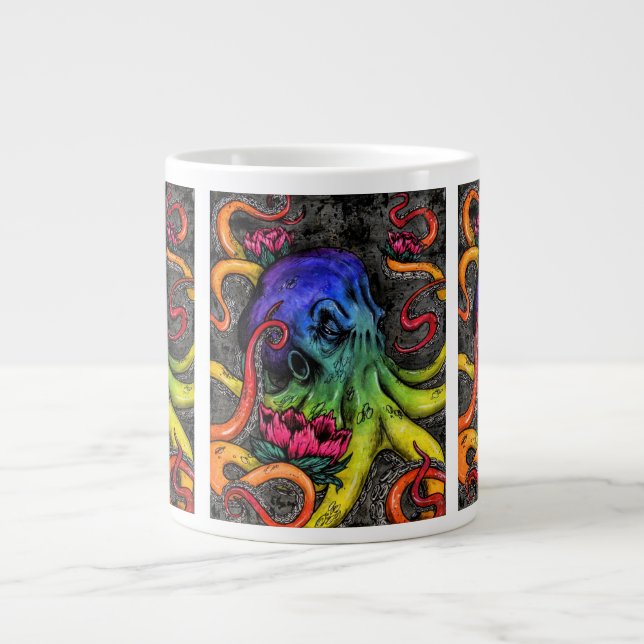 Caneca De Café Grande Octopus (Frente)