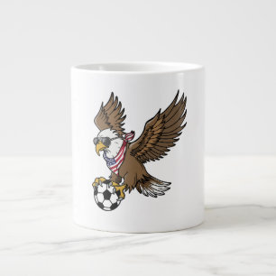 Caneca De Café Grande Óculos de sol águia de futebol EUA Legal Vintage P
