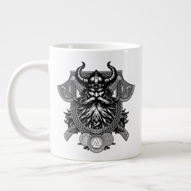 Caneca De Café Grande Odin Viking Warrior (Esquerda)