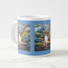 Caneca De Café Grande Ofertas de arte Shetland Sheepdog