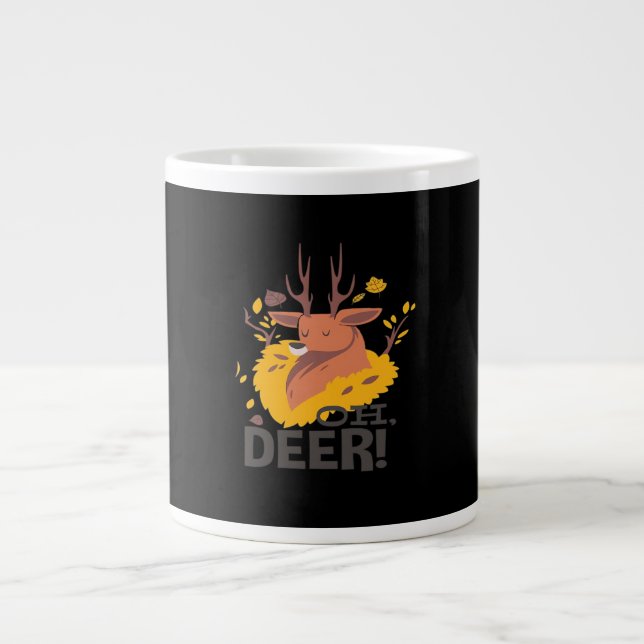 Caneca De Café Grande Oh Deer Creative Design  (Frente)