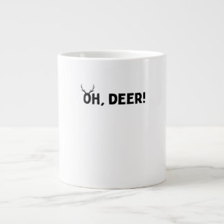 Caneca De Café Grande Oh Deer Estética Simples