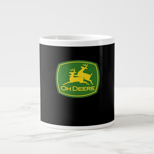 Caneca De Café Grande Oh Deer Minimal Modern Design  (Frente)