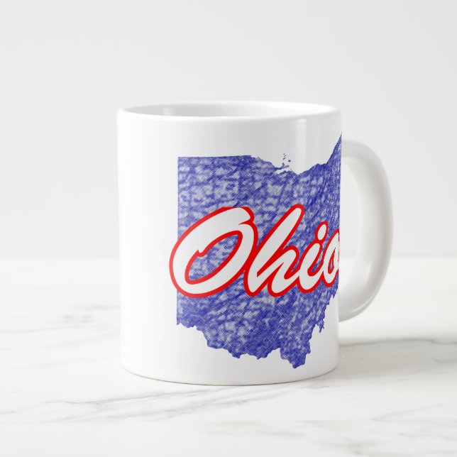 Caneca De Café Grande Ohio (Frente Esquerda)