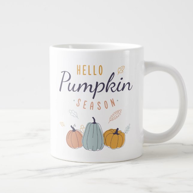 Caneca De Café Grande Olá, Pumpkin Season (Direita)