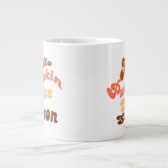 Caneca De Café Grande Olá Pumpkin Spice Season (Frente)