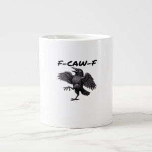 Caneca De Café Grande Olhar Gráfico Vintage Essencial F Caw F