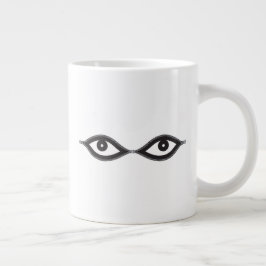 Caneca De Café Grande Olhos de Zipper