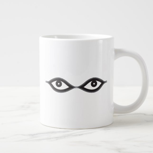 Caneca De Café Grande Olhos de Zipper (Direita)