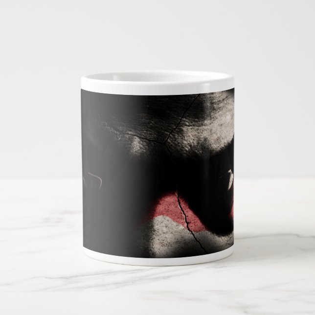 Caneca De Café Grande Olhos Negros (Frente)