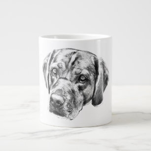 Caneca De Café Grande Olhos Quentes no Brilho da Colheita