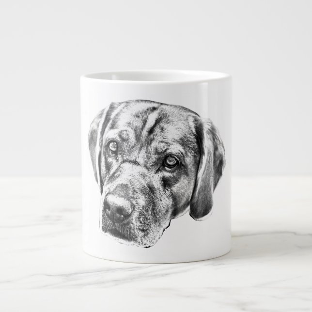 Caneca De Café Grande Olhos Quentes no Brilho da Colheita (Frente)